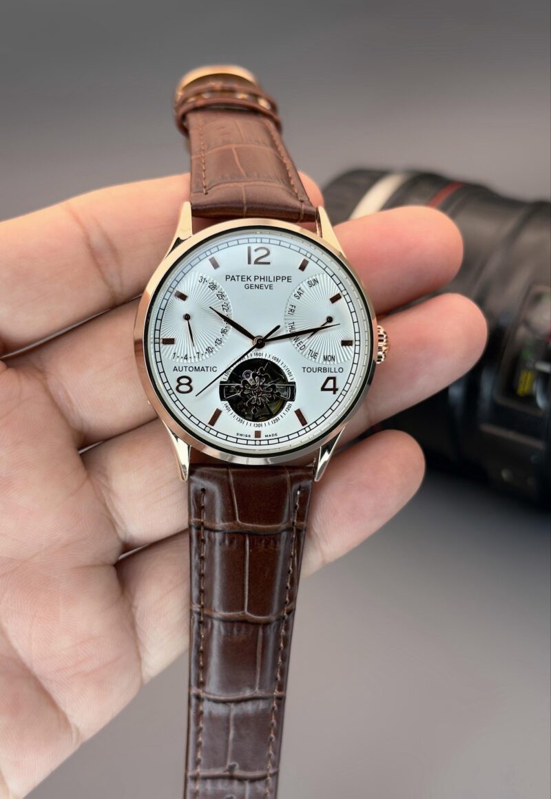 Patek Philippe Tourbillo Men’s Full Automatic Mechanical Watch – Premium 7AAA Quality (Replica) - Image 3