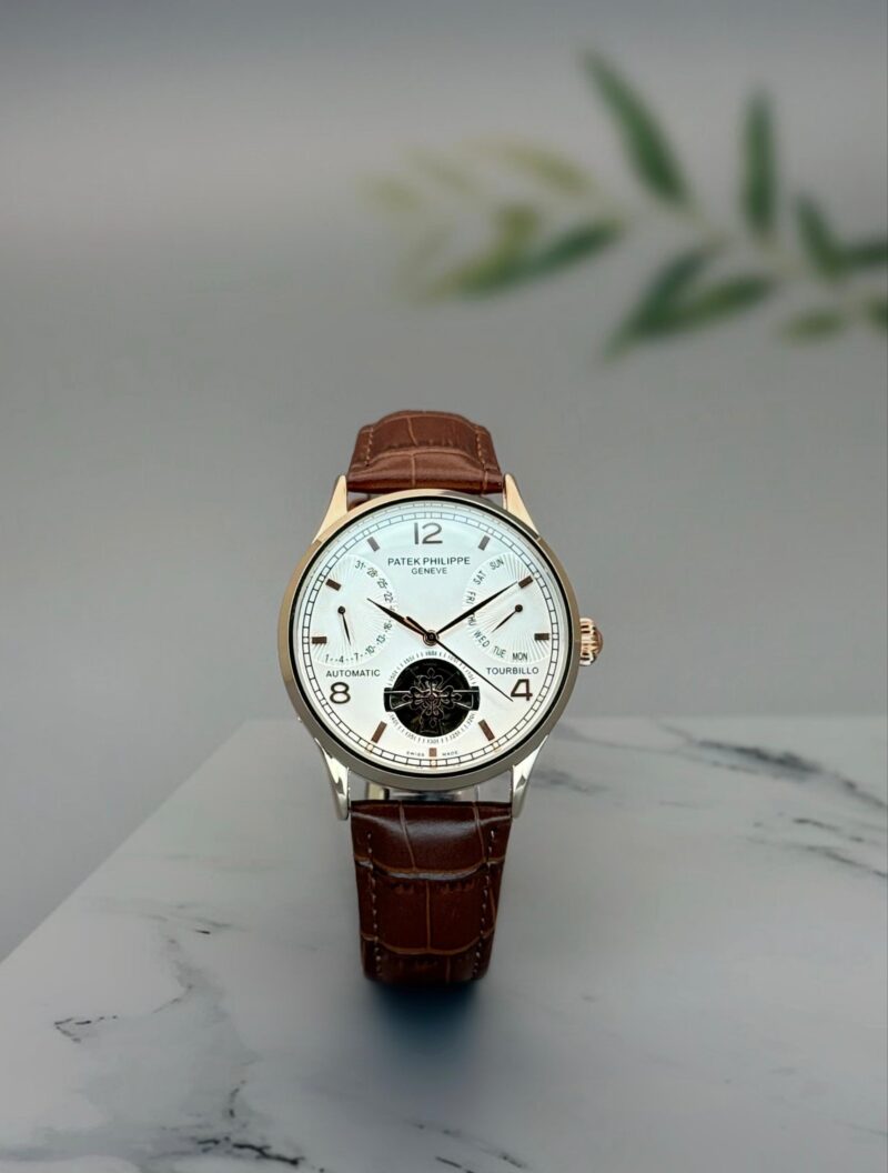 Patek Philippe Tourbillo Men’s Full Automatic Mechanical Watch – Premium 7AAA Quality (Replica)